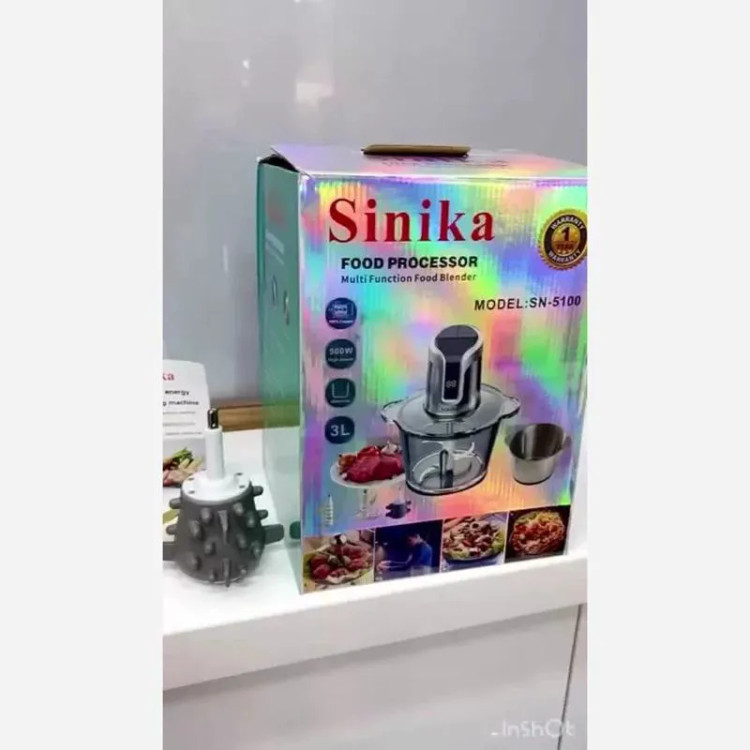 خردکن سینیکا مدلSN5100ظرفیت۳لیتر دوکاسه